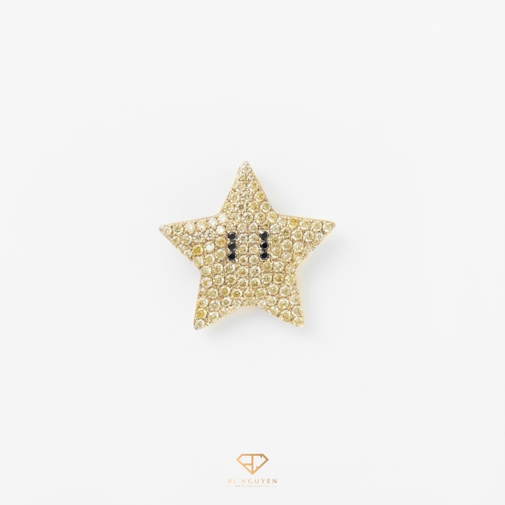 Yellow Stones Lucky Star Pendant