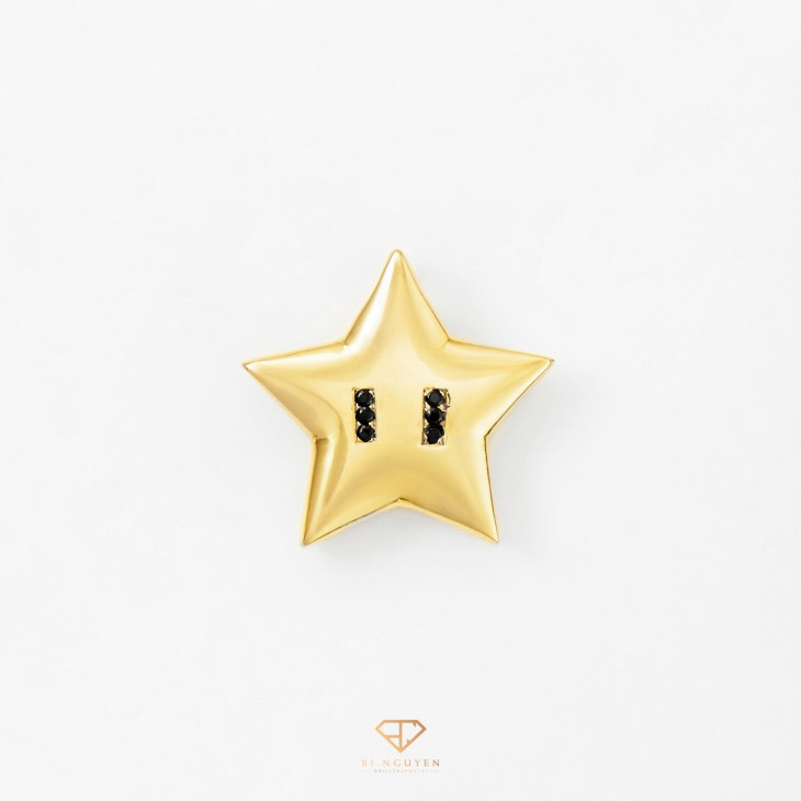 Solid Gold Lucky Star Pendant