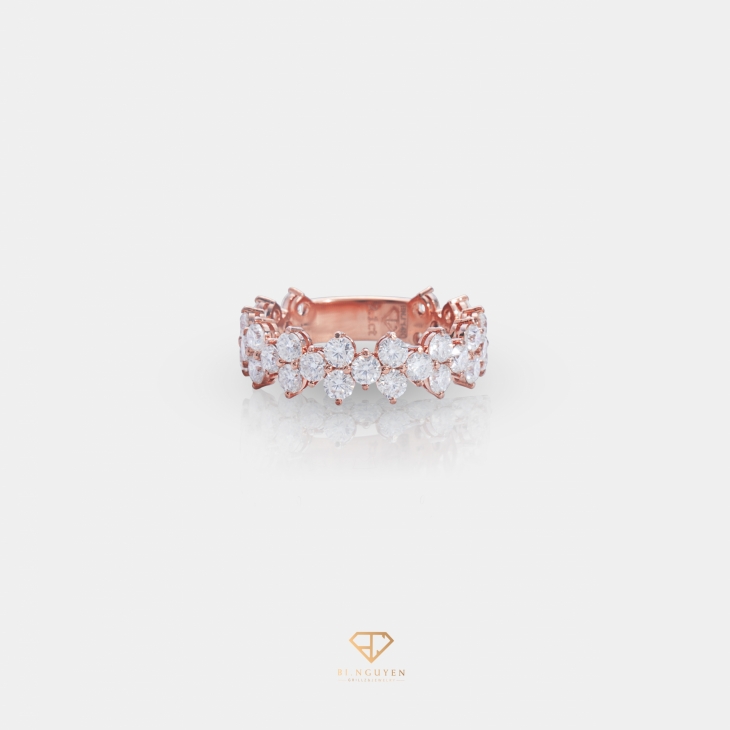 Three Stones Full Band Ring