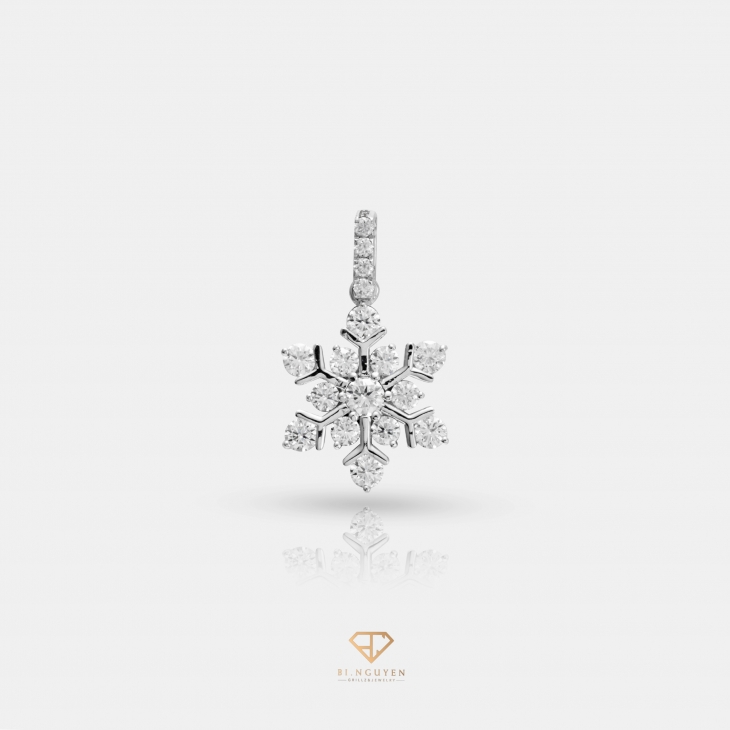 Snowflake Diamond Pendant