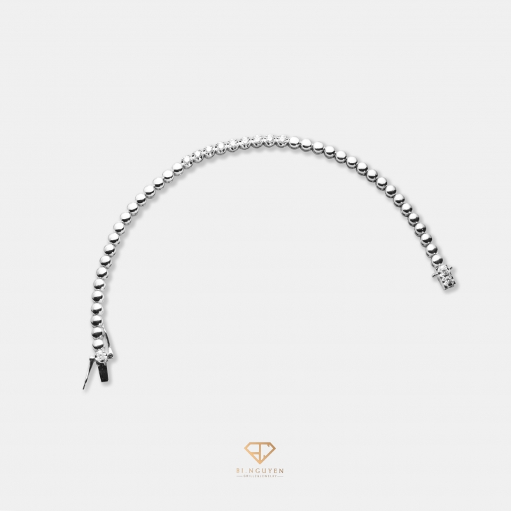 Tennis Half Band Round Bracelet