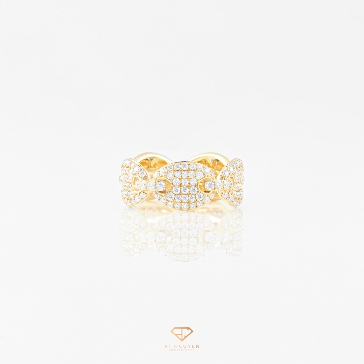 Gucci Link Diamond Band Ring