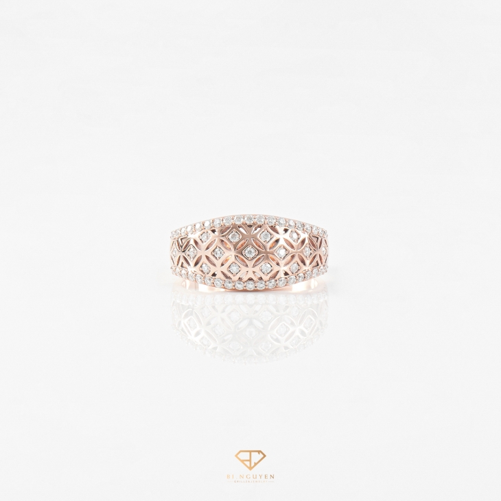 Star Net Diamond Ring